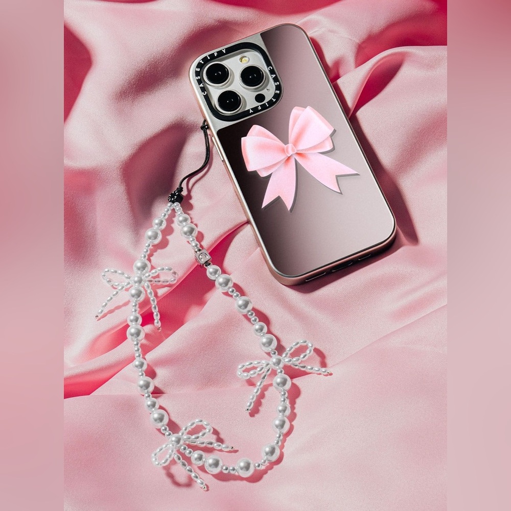 Casetify phone charm Bow Phone Charm - Frosted Bows